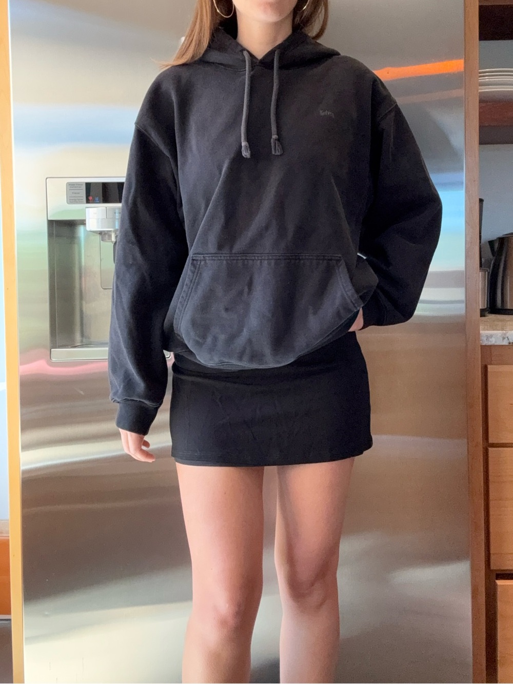 aritzia tna extraaf mega hoodie small black